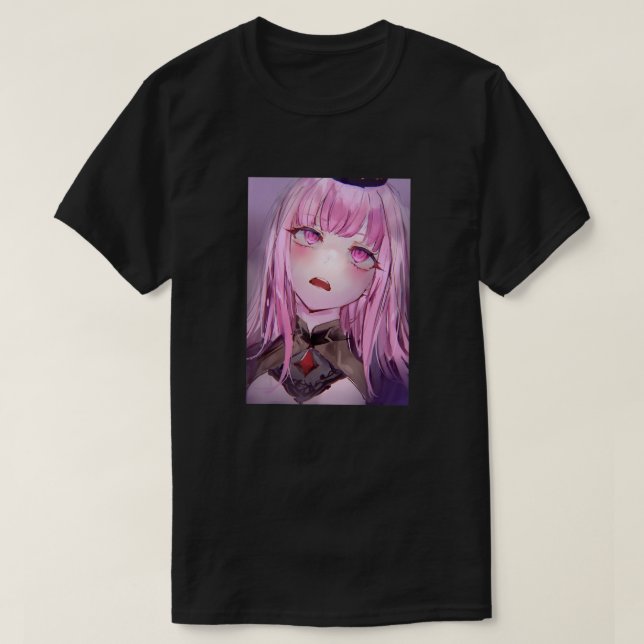 Anime Girl Kawaii Waifu Pink Aesthetic Japanese Ot T-Shirt (Design Front)