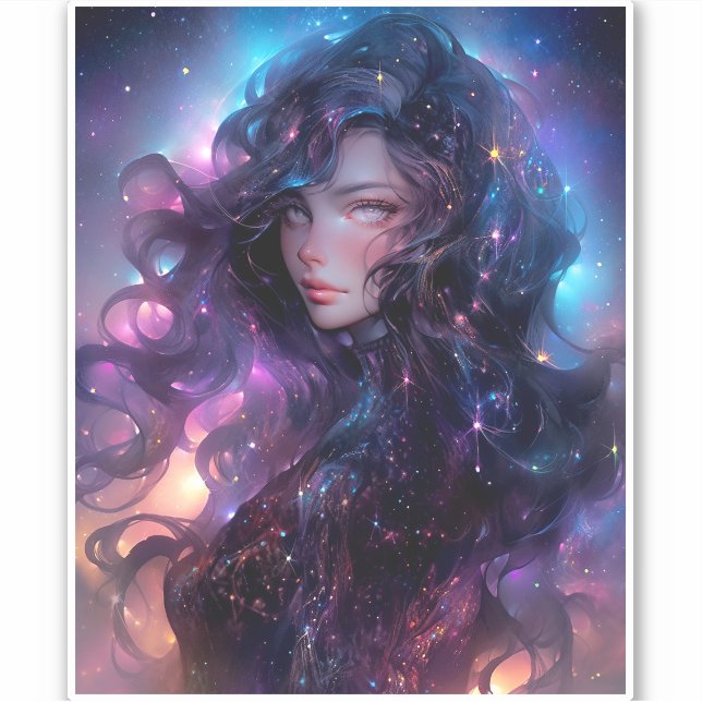 Anime Girl Made Of Stars (Front)