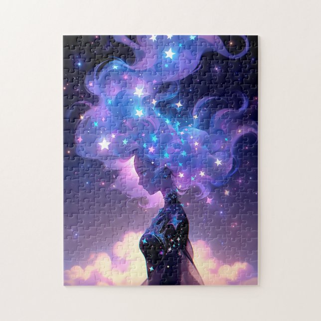 Anime Girl Made Of Stars Jigsaw Puzzle (Vertical)