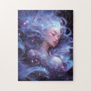 Anime Girl Made Of Stars Jigsaw Puzzle