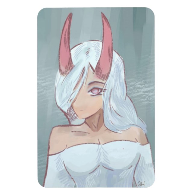 Anime girl magnet (Vertical)
