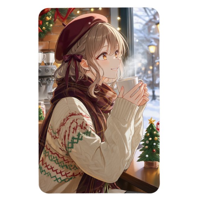 Anime Girl Magnet (Vertical)