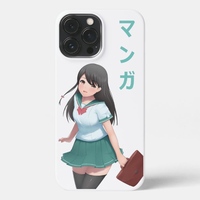 Anime Girl Manga マンガ iPhone Case (Back)