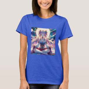 Anime Girl Meditating Spiritual T-Shirt
