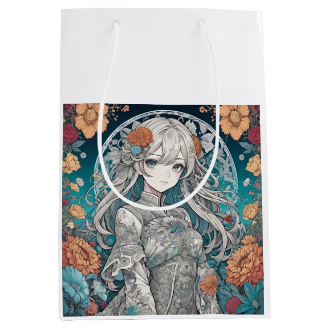 Anime girl medium gift bag (Front)