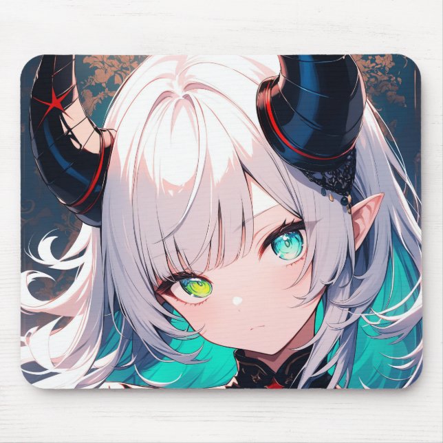 Anime girl mouse mat (Front)