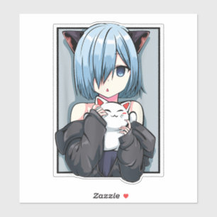Anime Girl Neko Catgirl Pastel Kawaii Cat Manga Ja