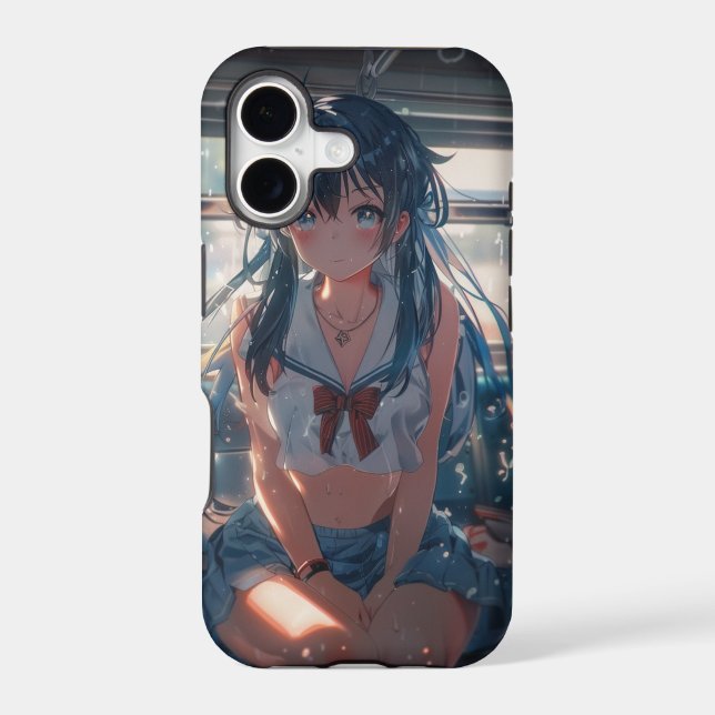Anime Girl on Train (Back)