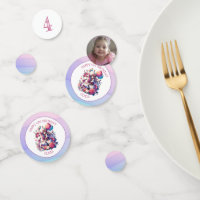 Anime Girl on Unicorn Birthday Personalised