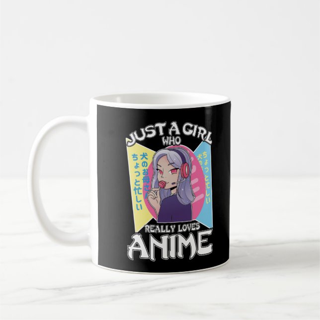 Anime Girl Otaku Teen Japanese Manga Comic Fan Coffee Mug (Left)