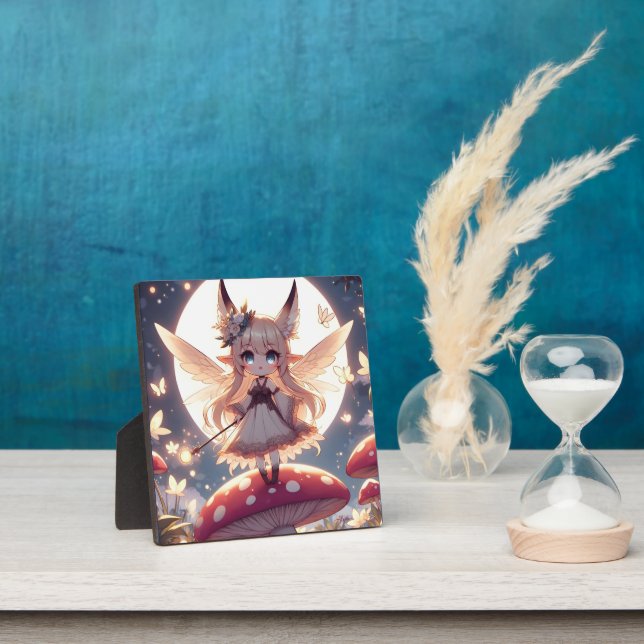 Anime Girl Pixie Hippie Moon Fairy Plaque (Insitu)