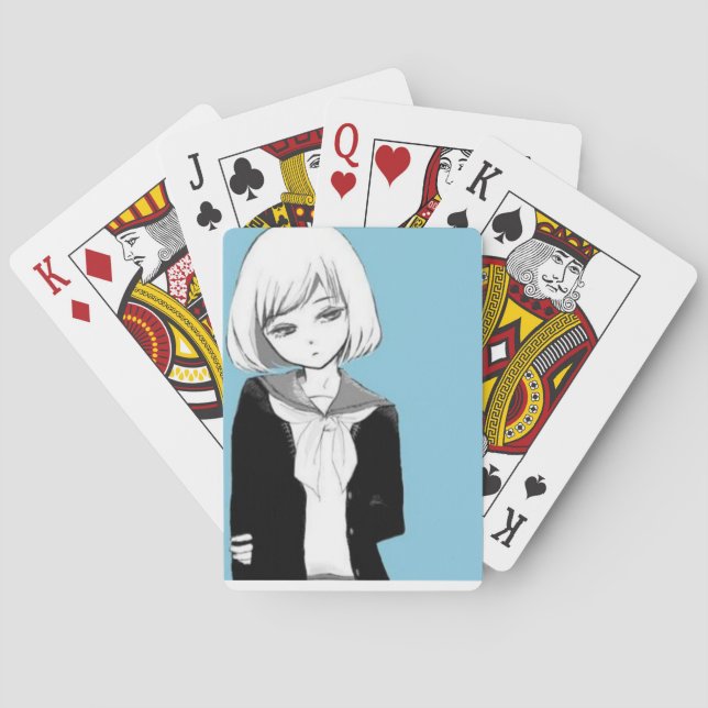 Anime girl Playing cards (Back)