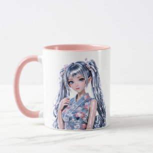 Anime Girl Portrait Mug