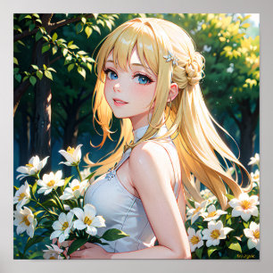Anime Girl Poster