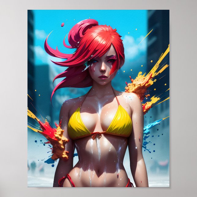 Anime Girl Poster (Front)