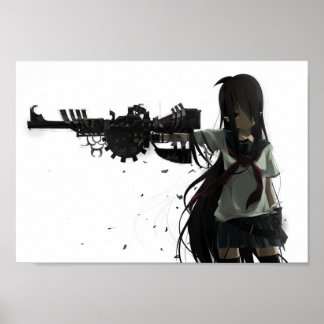 Anime Girl Power Poster