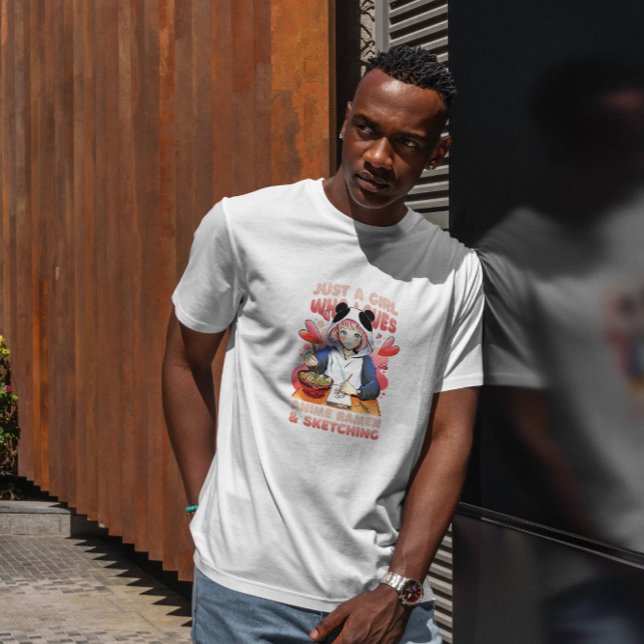 Anime Girl Ramen And Sketching  T-Shirt (Creator Uploaded)