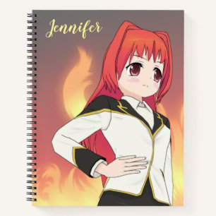 Anime Girl School Notebook