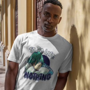 Anime Girl Sleeping  T-Shirt