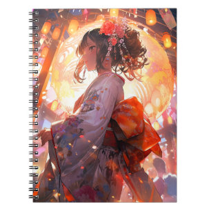 Anime Girl Stars Notebook