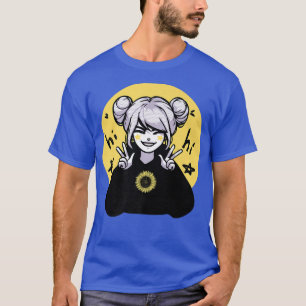 Anime Girl - Sunflower - Japanese Aesthetics - Ota T-Shirt