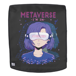 Anime girl virtual reality glasses Backpack