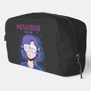 Anime girl virtual reality glasses Dopp Kit