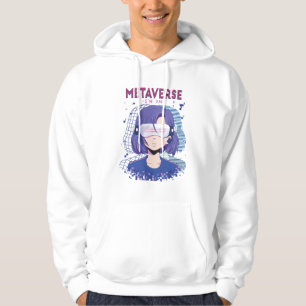 Anime girl virtual reality glasses Hoodie