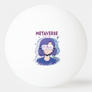 Anime girl virtual reality glasses Ping Pong Ball