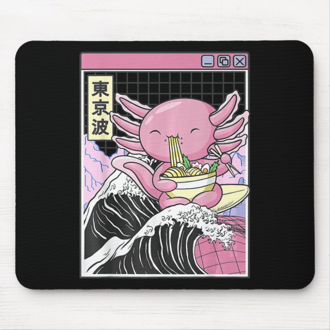 Anime Girl Waifu Who Loves Anime Ramen And Sketchi Mouse Mat (Front)