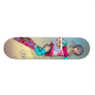 Anime girl with cookies Skateboard