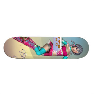 Anime girl with cookies Skateboard