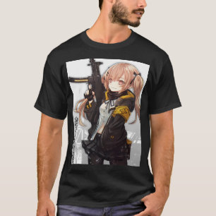 Anime Girl With Gun T-Shirt