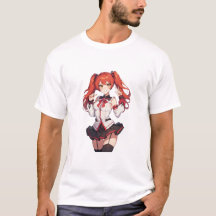 Anime girl with red hair