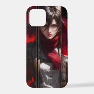 Anime Girl with Red Scarf Phone Case Stylish