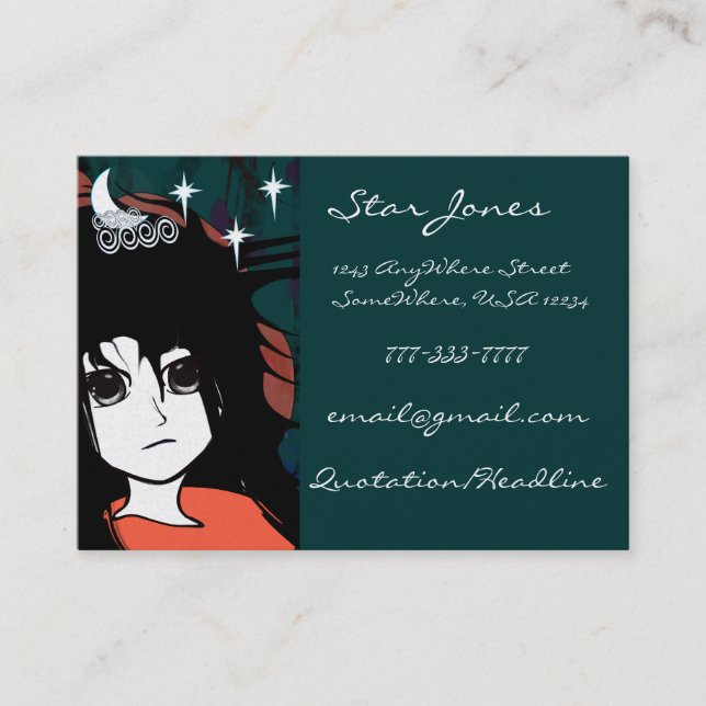 Anime Girls Business Card (Front)