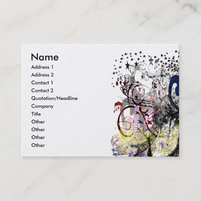 Anime Girls Business Card (Front)