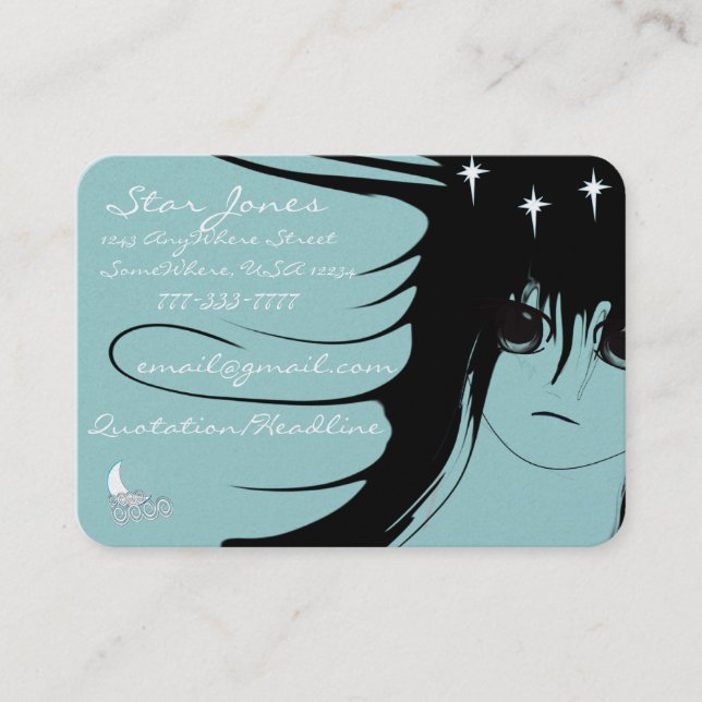 Anime Girls Business Card (Front)