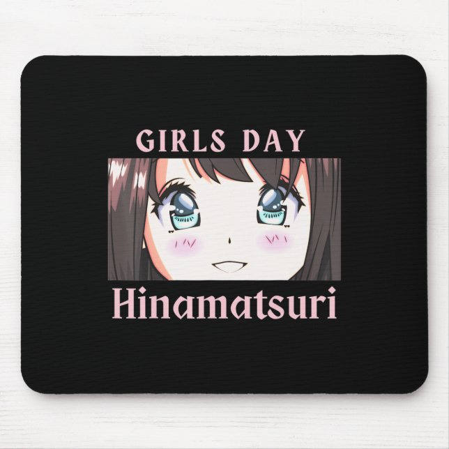 Anime Girls Day Hinamatsuri holiday or Dolls Day o Mouse Mat (Front)