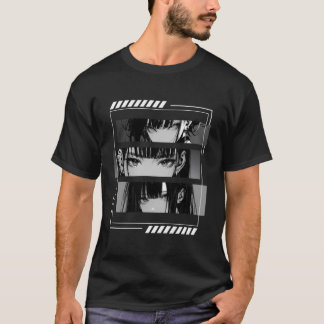 Anime Girls Eyes Soft Grunge Aesthetic Japanese Ma T-Shirt