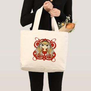 Anime Girls Large Tote Bag
