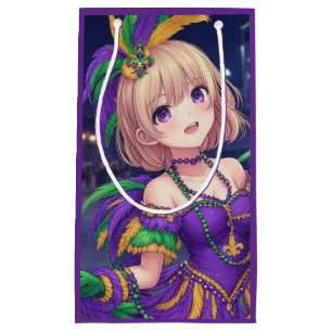 Anime Girls Mardi Gras Small Gift Bag