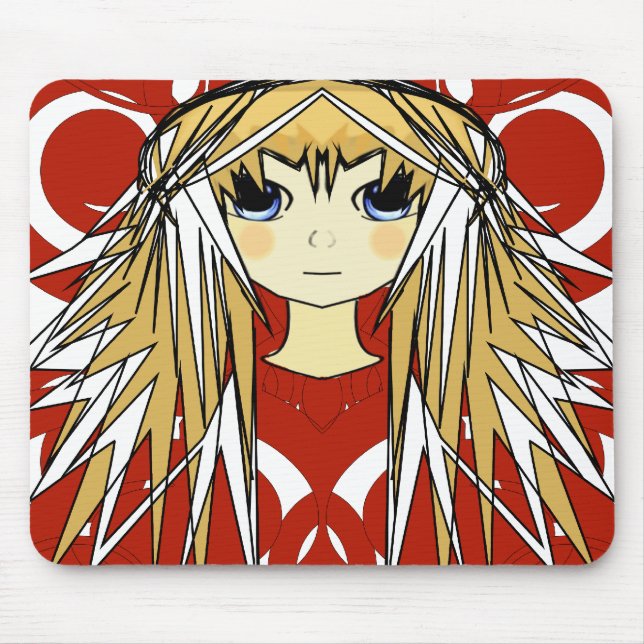Anime Girls Mouse Mat (Front)