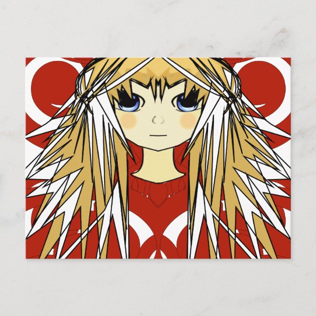 Anime Girls Postcard (Front)