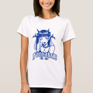 Anime Gothic Forsaken   Dark Anime Streetwear T-Shirt