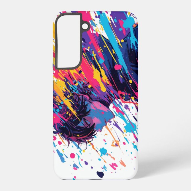 Anime Graffiti Chaos — Colour Splash Samsung Galaxy S22+ Case (Back)