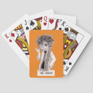 Anime Guy O SNAP, Original Drawing Playing Cards