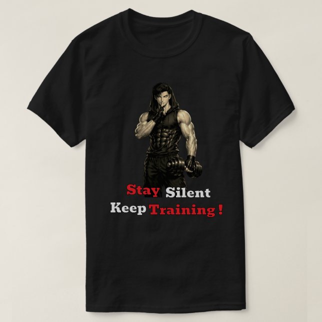 Anime Gym Motivation T-Shirt (Design Front)
