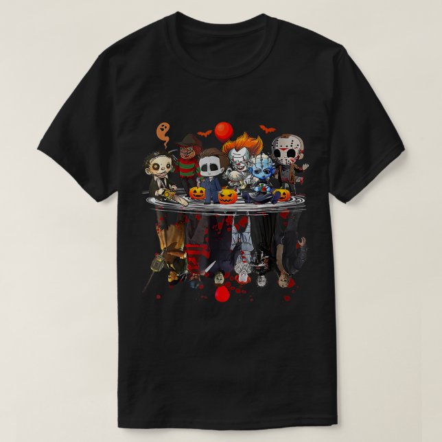 Anime Halloween Scary Horror Movies Christmas Men  T-Shirt (Design Front)