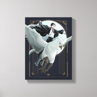 Anime HARRY POTTER™ Flight with Buckbeak Canvas Print